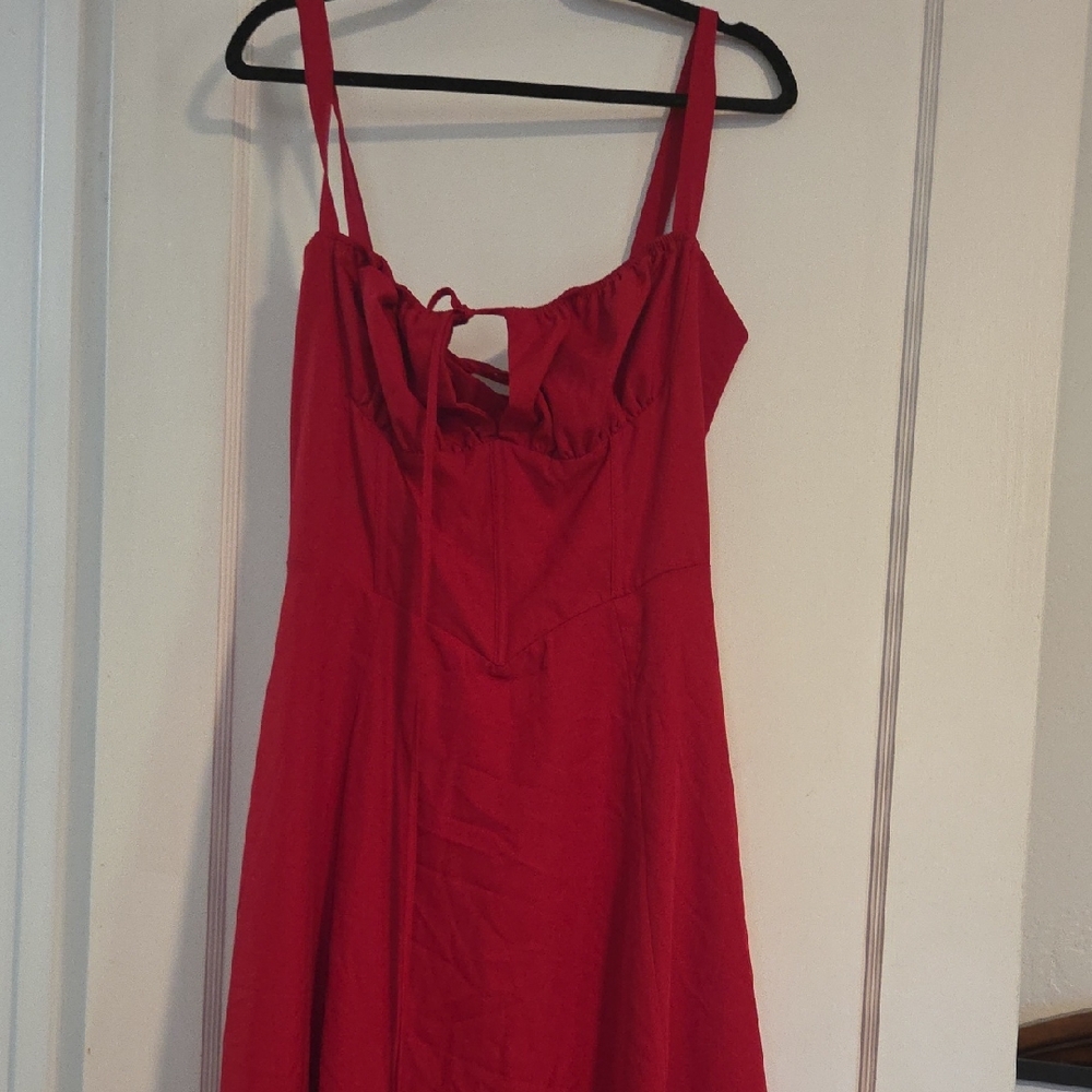 Red Sleeveless Dress